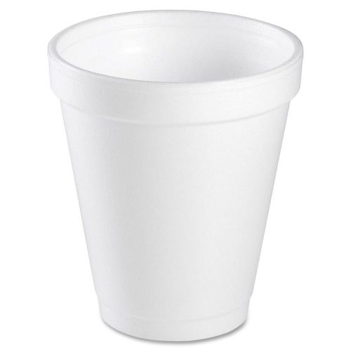 Dart 6j6 foam drink cups, 6 oz, white, 25 per bag, 40 bags/carton for sale