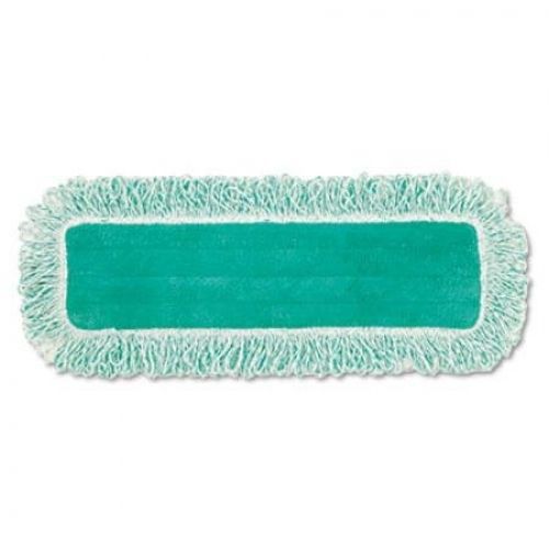 Rubbermaid Commercial Dust Pad with Fringe, Microfiber, 18 Inches Long, Green