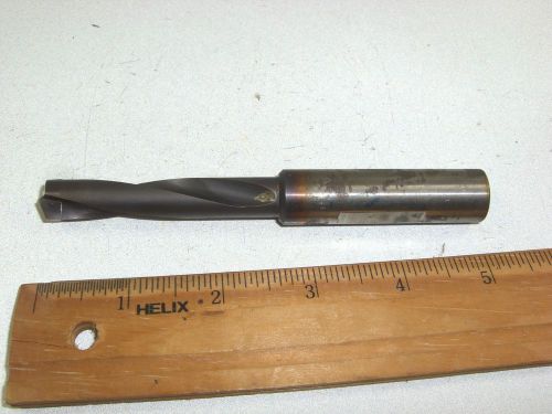 CJT KOOLTWIST CARBIDE TIPPED COOLANT FED DRILL 15/32&#034; RESHARPENED