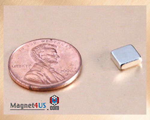 50pcs Super Strong Rare earth Neodymium Magnet Block 1/4&#034; x 1/4&#034; x 1/16&#034; thick