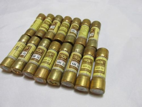 NEW NIB Lot of (15) Tron Fuses KAX-20