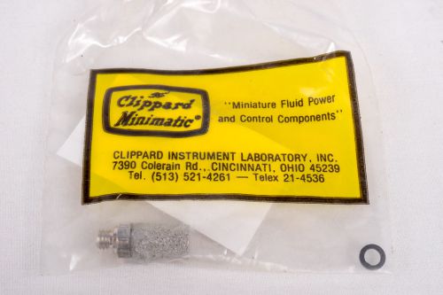 Clippard Miniature 10-32 Muffler 15070, Lot of 6, New, Sealed