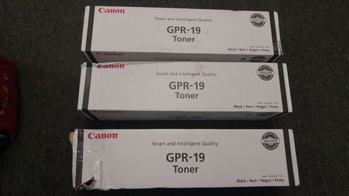 Canon GPR-19 GPR19 Toner - black - 3 cartridges for iR7086, iR7095 &amp; iR7105 OEM