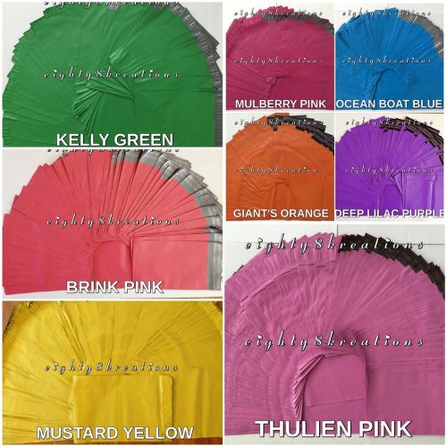 MIXED LOT of Colors 10x13 Flat Poly Mailers Shipping Postal Pack Envelopes Bags