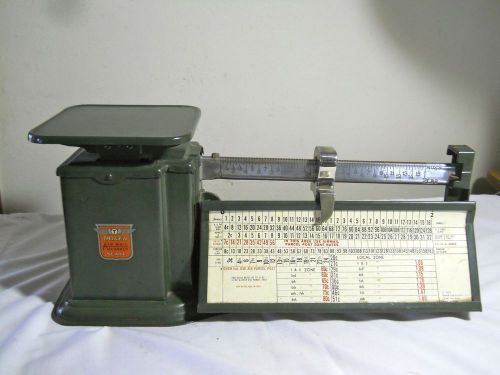 ANTIQUE VINTAGE 1958 TRINER SCALE &amp; MFG. CO. CHICAGO ILL. POSTAL SCALE