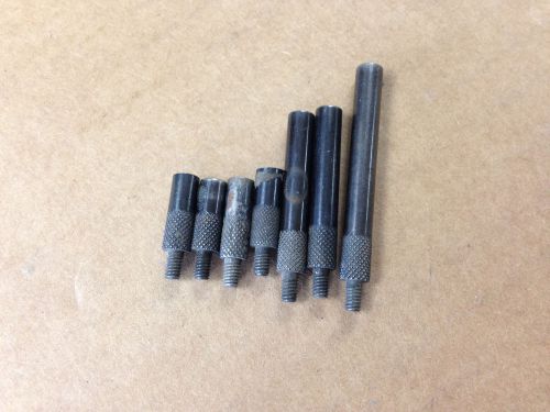 Dial Indicator Gauge Stem Rods 1/2&#034;, 1-1/8&#034;, 1-1/2&#034; Lot of 7