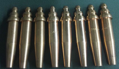 8 Tip Airco Cutting Tip Kit Acetylene Style 144     2 Of Each 144-1,2,3,4,