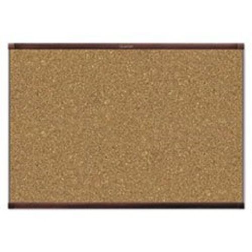 Prestige 2 magnetic cork bulletin board, 72 x 48 - mahogany frame ab638289 for sale