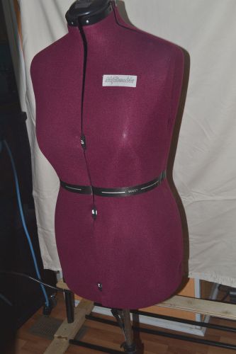 Dritz &#039;my double&#039; small adjustable bust purple pin sewing dress form mannequin for sale