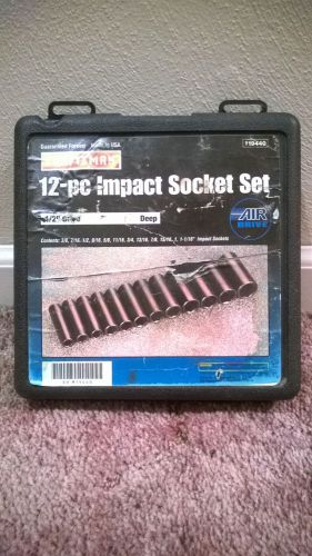Craftsman 12 pc. Deep Well Impact Socket Set 1/2&#034; Drive #19440