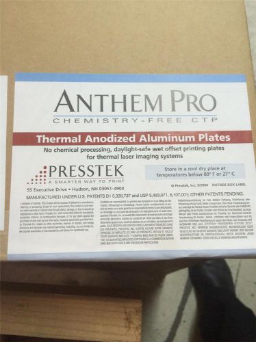 Presstek PCG06221 Anthem Plates 11 3/4&#034; X 18&#034; X .006&#034;  Qty 100