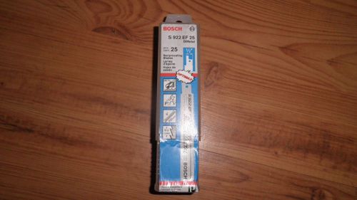 NEW in Box~25 BOSCH Reciprocating Blades~1/2&#034; x 6&#034;~#S 922 EF 25