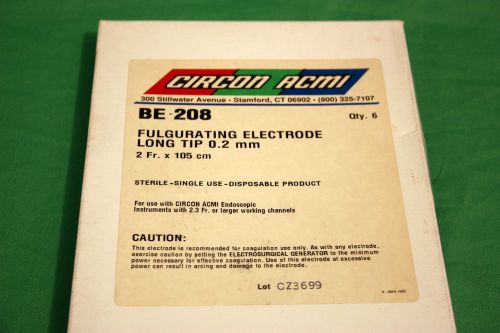 Circon ACMI BE-208 Fulgurating Electrode Long Tip 0.2mm 2Fr. x 105cm (Qty. 6)
