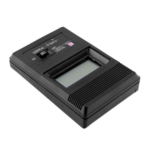 Black digital k digital thermometer tm-902c thermocouple probe -50°c to 1300°c for sale