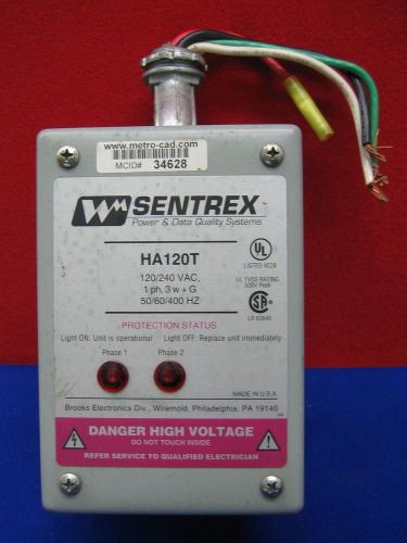 SENTREX POWER &amp; DATA  BROOKS ELECTRONICS HA120T SYSTEM PROTECTION DEVICE