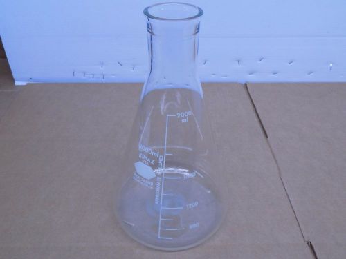 2000ml KIMAX NO. 26500 ERLENMEYER FLASK STOPPER NO. 10