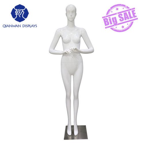 High quality full body female mannequin, top grade white fashion mannequin