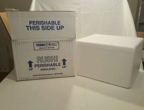 Polar tech on12kd thermo chill insulated carton with foam shipper medium for sale
