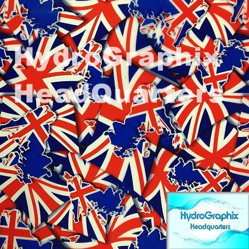 British Flags Hydrographic Film, High Quality! FREE Shipping!035A
