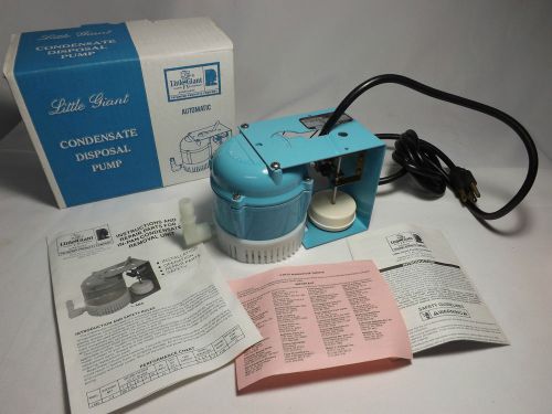 Nib new &#034;little giant&#034; 1-abs condensate disposal pump 550515 for sale