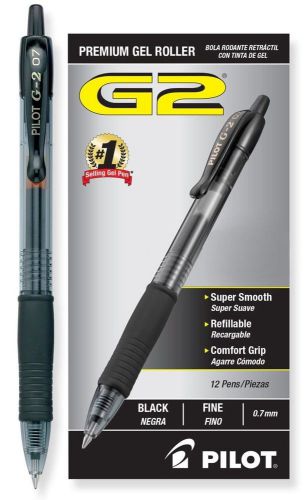 Pilot g2 retractable premium gel ink roller ball pens fine point black ink do... for sale
