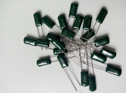 100pcs 3A152J Polyester Film Metal Foil Capacitor 1.5nF 1000VDC +/-5% 113