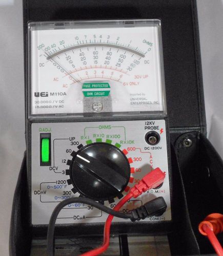 Vintage UEi Test Instruments M-110A Analog Multimeter
