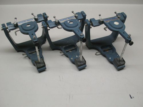 3 X HANAU MATE MODEL 165  DENTAL ARTICULATOR S LAB SUPPLIES WAX