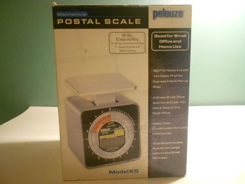 Pelouze Analog Mechanical Postal Scale Model K5 5 lb Max *New