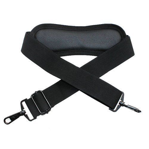 Bluecell Black color Padded Adjustable Shoulder Strap with swivel hook for Bags/
