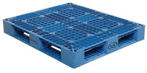 Vestil PLP2-4840-BLUE Blue Polyethylene Pallet with 4 Way Entry  6600 lbs Capaci