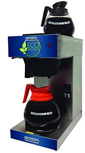 Bloomfield 4B-4543-D2-120V Two Warmer Low Profile Brewer  13 3/4&#034; Depth  8 1/4&#034;