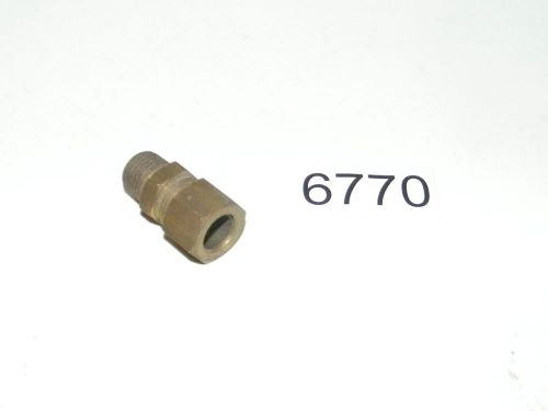 7/16 OD Compression Tube x 1/4 Male NPT Brass Fitting Union Connector