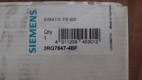 Siemens Simatic FS 400 Safety Relay for Light Curtains, 3RG7847-4BF, *NOS*