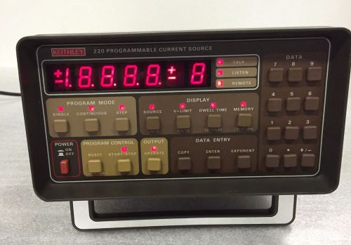 Keithley 220 programmable current source -  with 6 month no-nonsense warranty #1 for sale