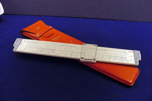 Beautiful old keuffel &amp; esser deci-lon #68 1100 slide rule in it&#039;s original case for sale