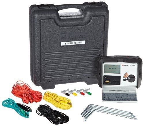 Megger DET4TD2 4-Terminal Ground Resistance Tester with Dry-Cell Battery,