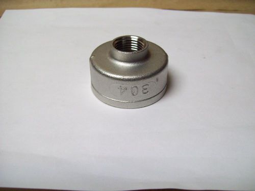 Bell reducer 1 1/2&#034; x 1/2&#034; 150# 304 stainless steel fnpt pipe fitting   &lt;560wh for sale