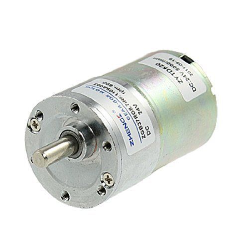 Uxcell dc 24v 0.33a 600rpm 3.2kg.cm torque gear box motor output speed : 600rpm for sale