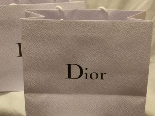 Christian Dior Empty White Accessory Bags, Set of 2, New