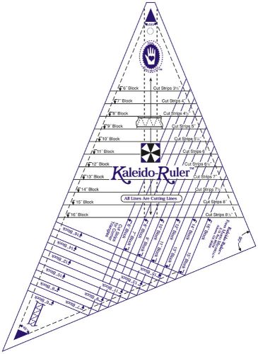 &#034;Large Kaleido-Ruler-6&#034;&#034; To 16&#034;&#034; Blocks&#034;