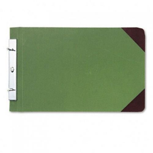 Canvas sectional post binder, 8-1/2 x 14, 4-1/4 center, green for sale