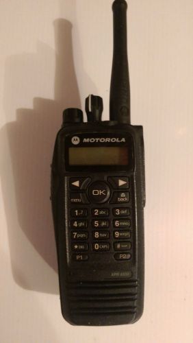 Excellent condition motorola trbo xpr6550 portable uhf two way radio w/acc for sale