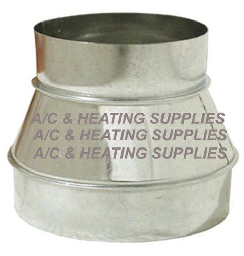 Single wall galvanized metal duct reducer 8&#034; to 7&#034; / 8&#034; x 7&#034; for sale