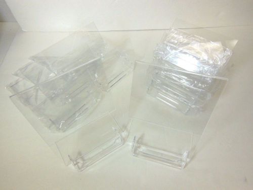 10 Pack of T&#039;z Tagz Brand Acrylic 5x7 Sign Holder with Business Card Holder