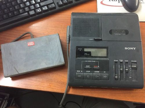 SONY BM-840 TRANSCRIBER WITH  FOOT PEDAL PARTS OR REPAIR