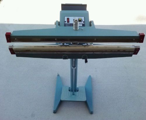Double impulse sealer twin elements foot operated 26&#034; length, 5mm width, 4000w for sale