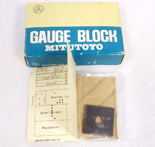 Mitutoyo 614173 steel square .133 inch gauge gage block grade 2 new nos for sale