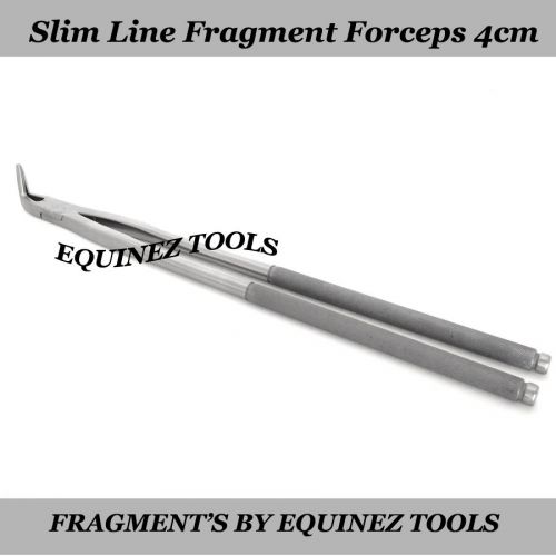 19&#034; Equine Slim Line Fragment Forceps 4cm Pouch, Stainless Steel Dental Equine