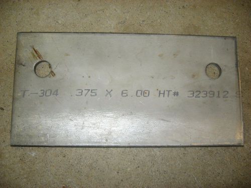 3/8 x 6 x12&#034; 304 Stainless Steel Plate